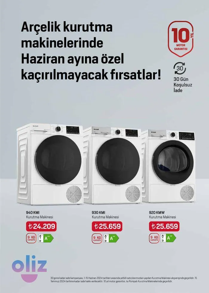 Katalog Arçelik Genel Kataloğu 1 Haziran - 15 Haziran 2024 - aktüel Sayfa 19