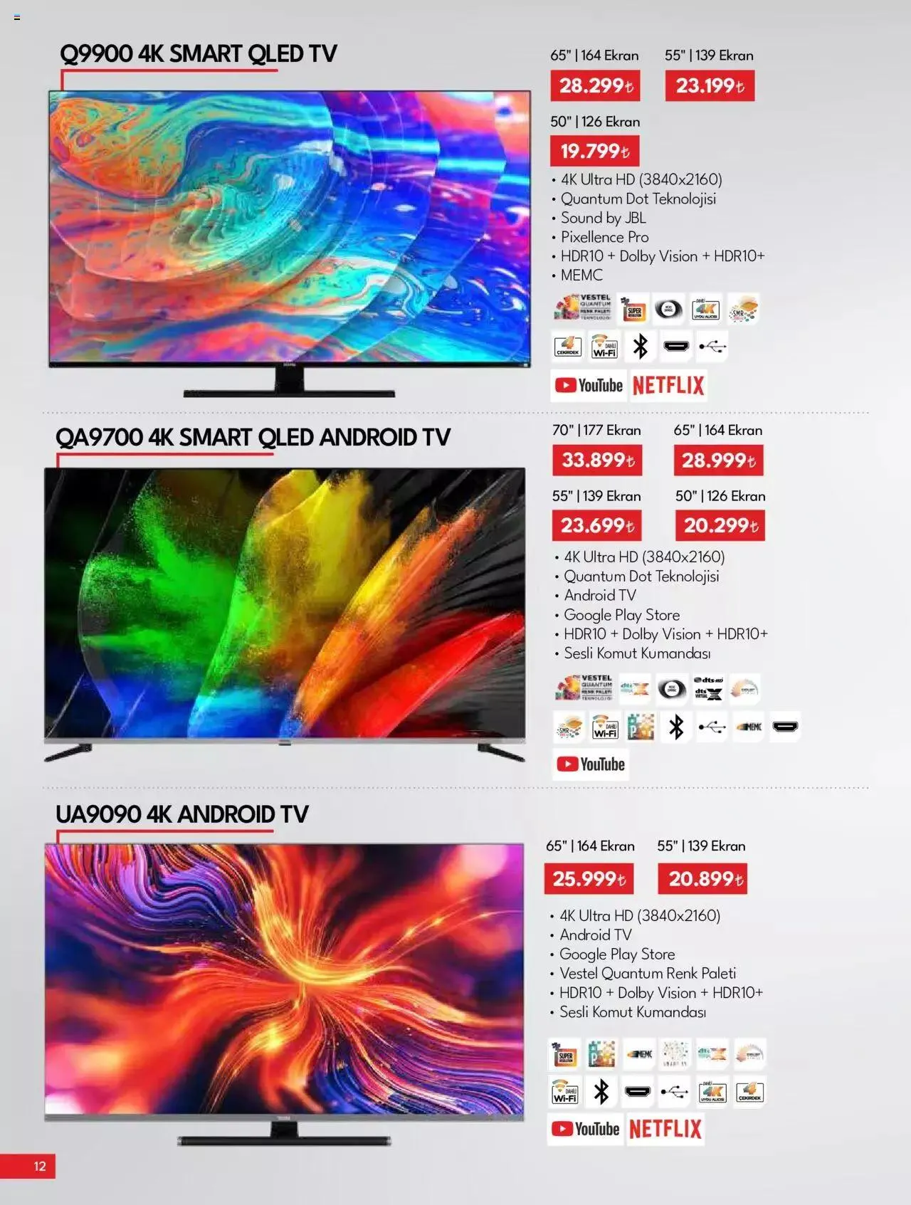 Katalog Vestel - Tüketici Elektroniği 1 Kasım - 15 Kasım 2023 - aktüel Sayfa 12