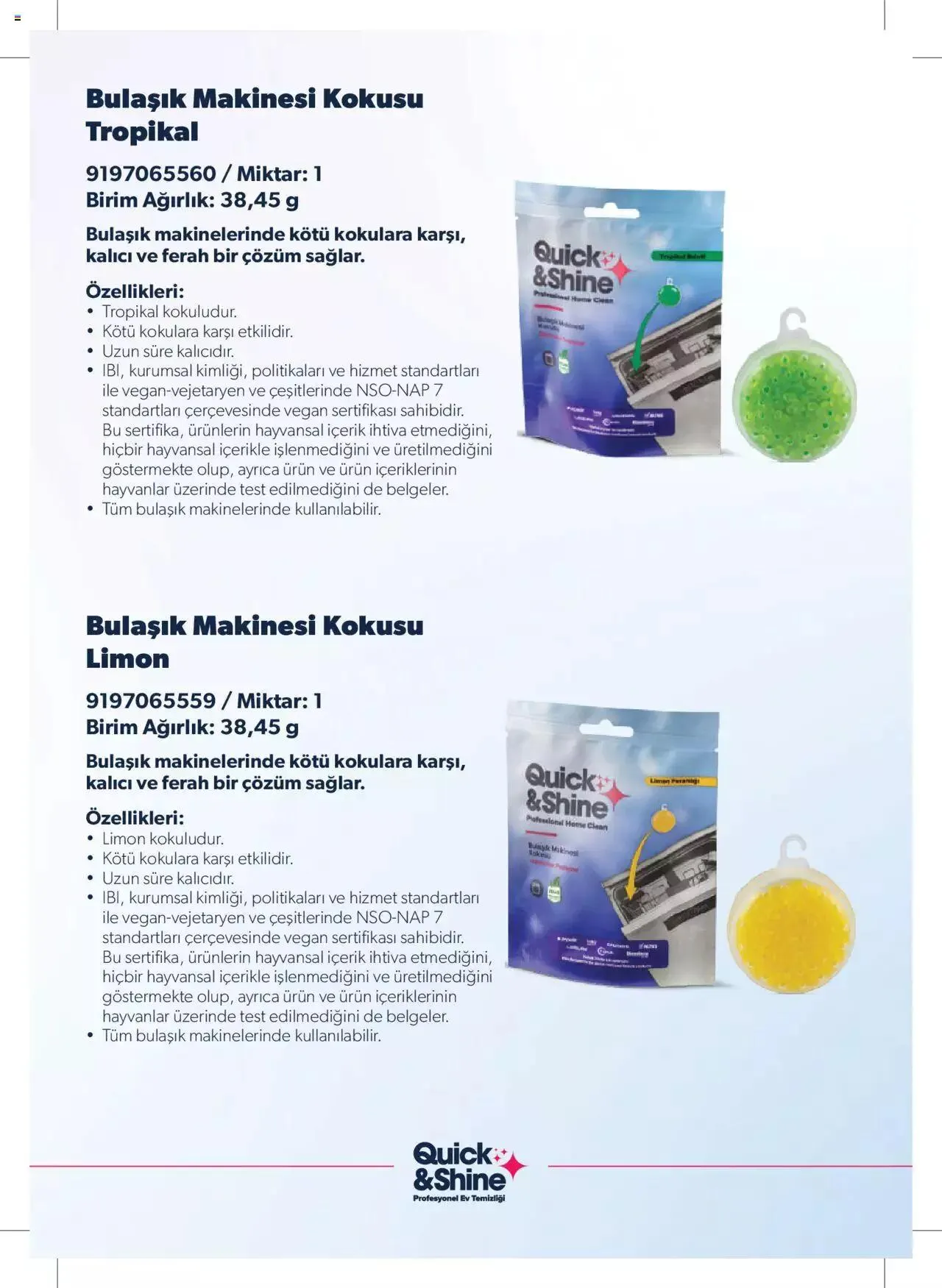 Katalog Arçelik - Quick and Shine Temizlik ve Bakım Ürünleri 7 Mart - 31 Aralık 2024 - aktüel Sayfa 11