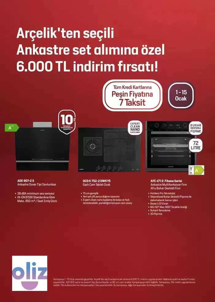 Katalog Arcelik Ankastre Kataloğu 7 Ocak - 15 Ocak 2025 - aktüel Sayfa 2