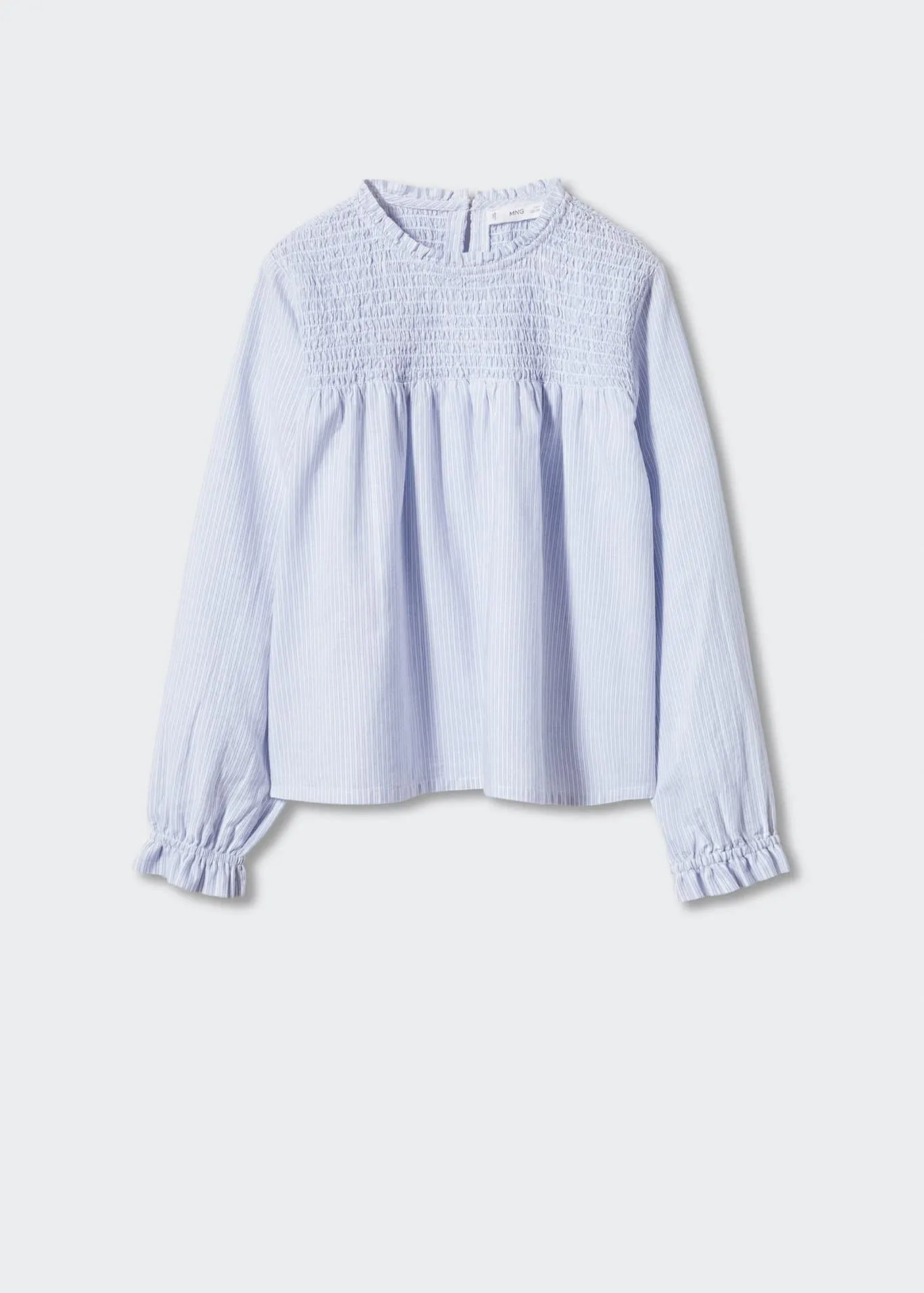 Büzgü detaylı pamuklu bluz