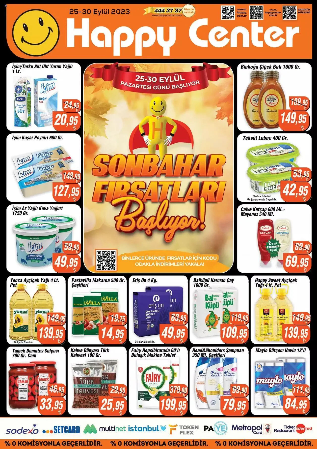 Katalog Happy Center - İndirim Bülteni 25 Eylül - 30 Eylül 2023 - aktüel Sayfa 1