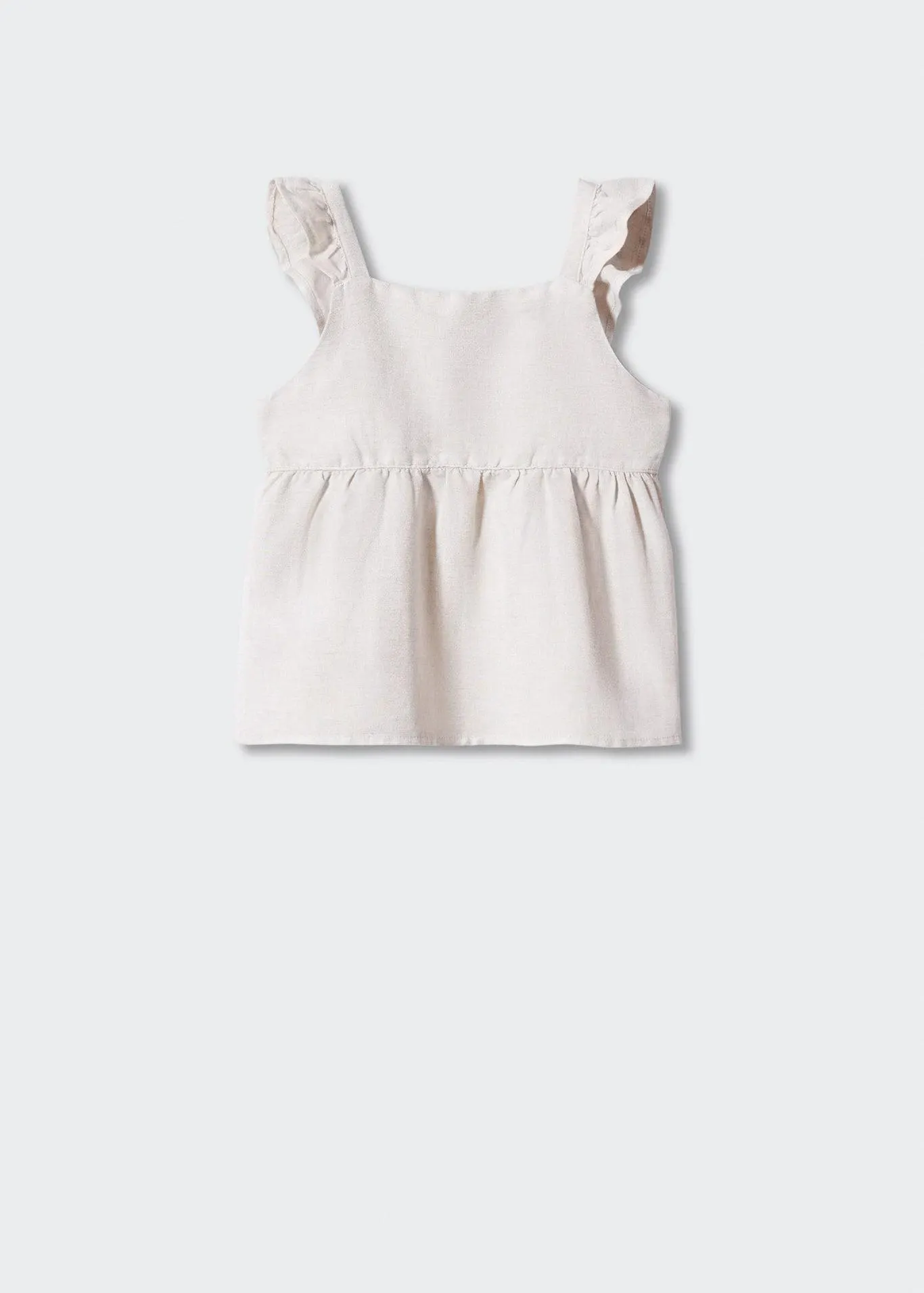 Fırfırlı keten üst