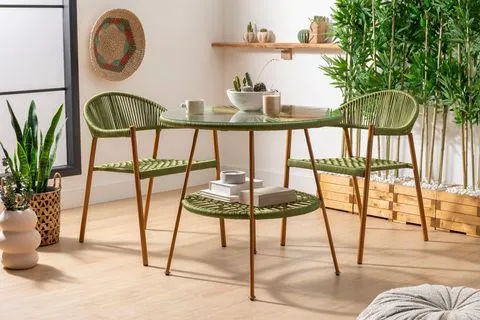 LİSA İP ÇAY SETİ, HAKİ (XT2-128)