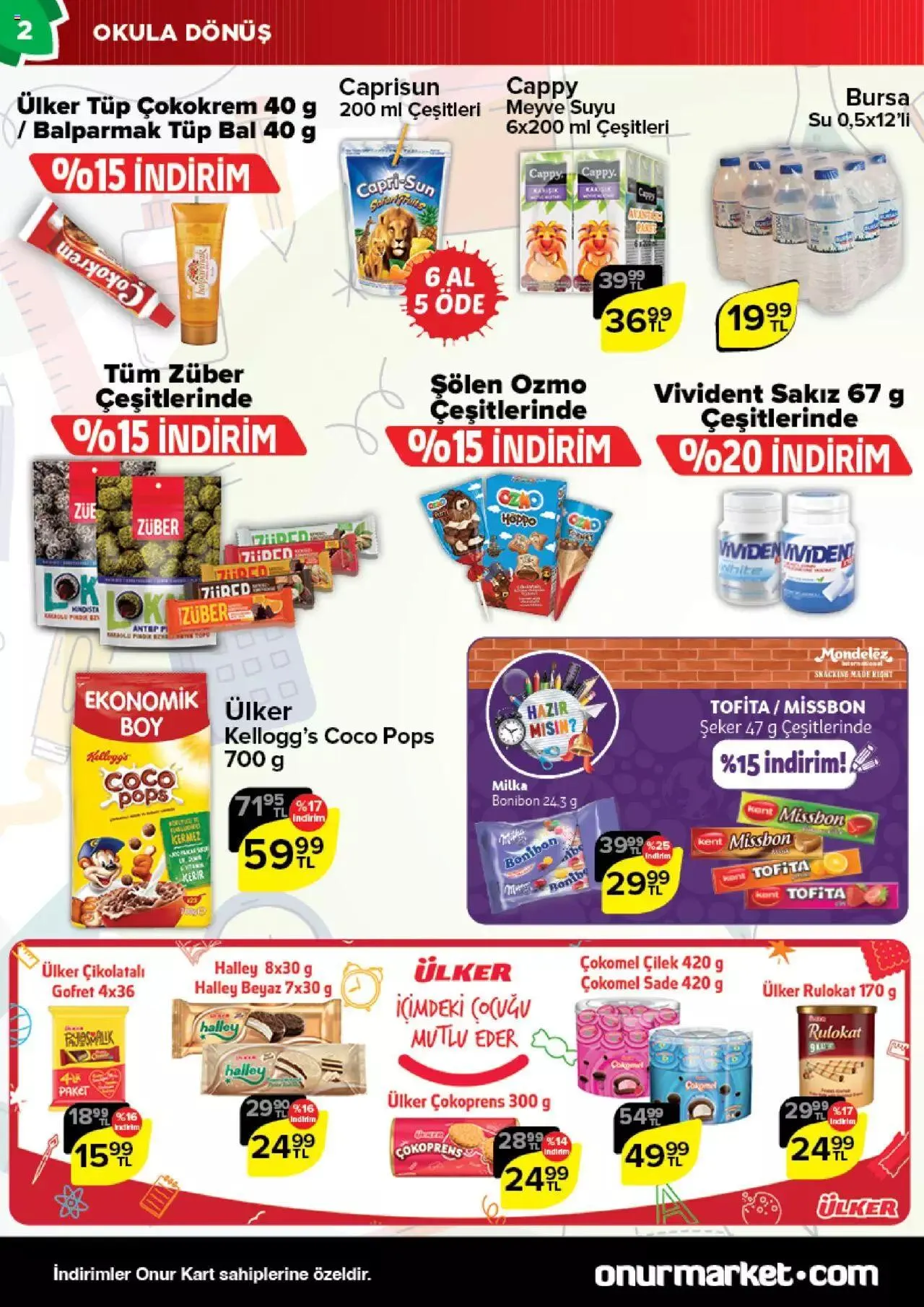 Katalog Onur Market Katalog 31 Ağustos - 12 Eylül 2023 - aktüel Sayfa 2