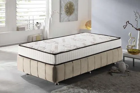 MUBAH EKSTRA BAMBOO YAYLI TEK KİŞİLİK YATAK, 90X190 (YY2-100)