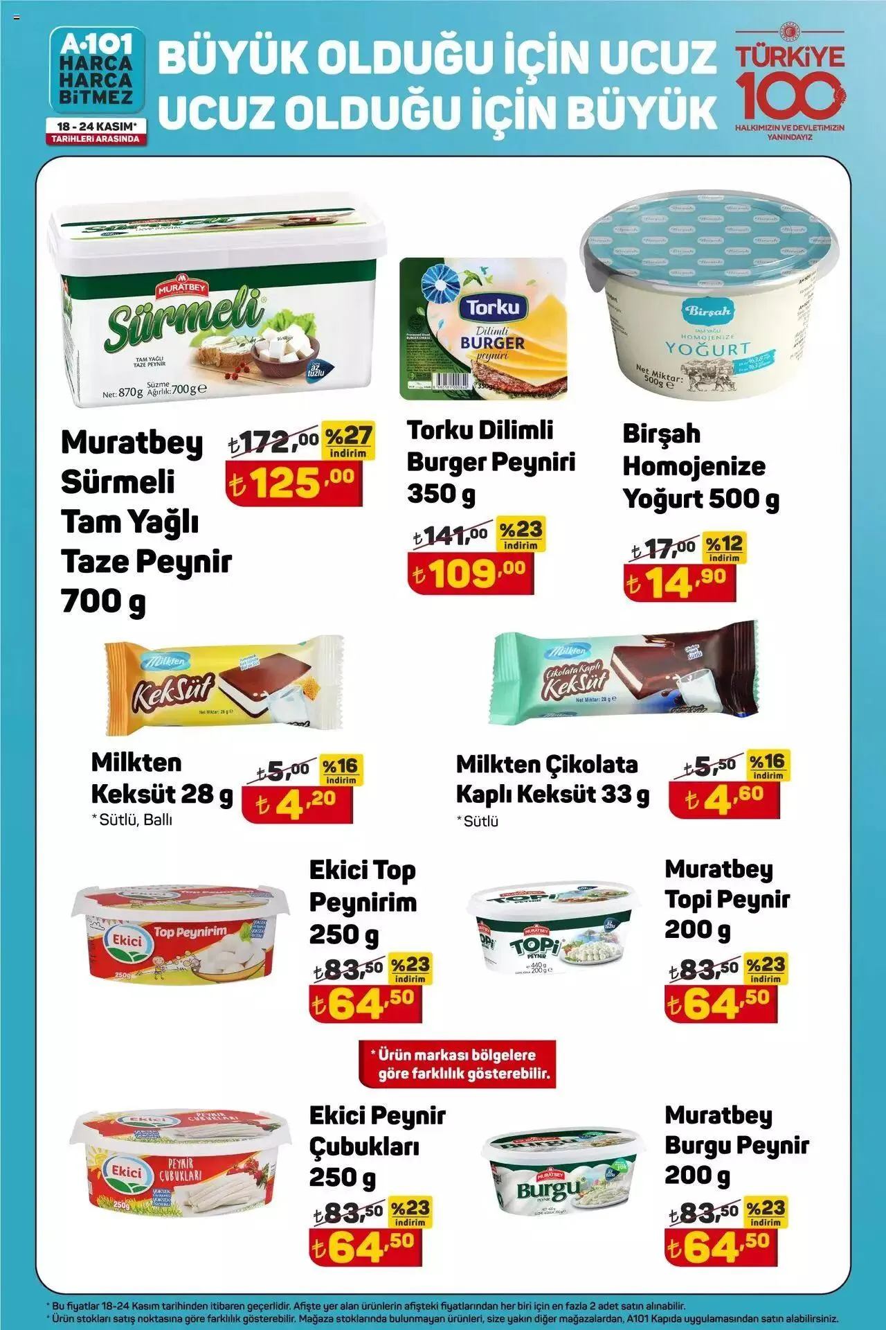 Katalog A101 Katalog Büyük olduğu için UCUZ 18 Kasım - 24 Kasım 2023 - aktüel Sayfa 1
