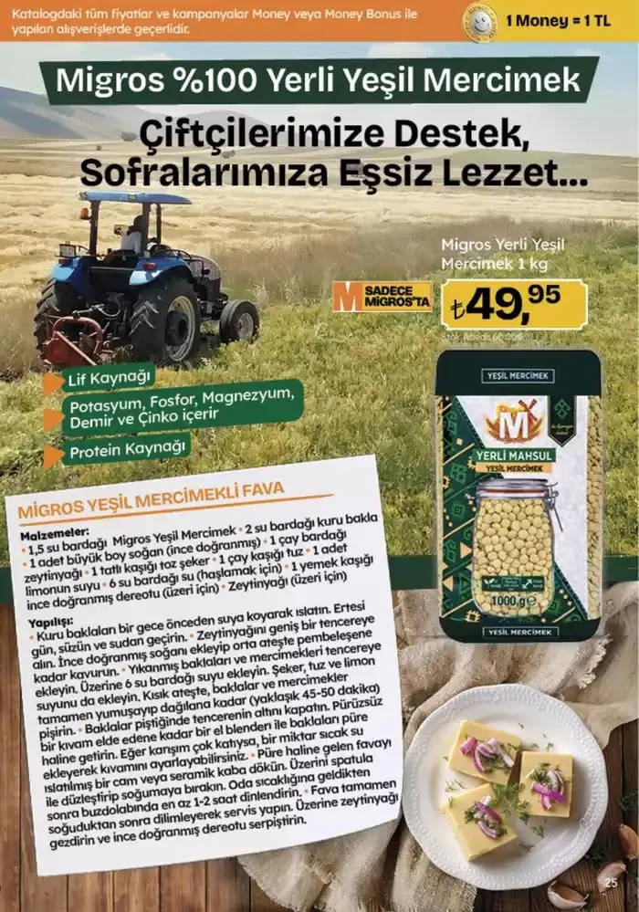 Katalog Migros katalog 25 Ekim - 8 Kasım 2024 - aktüel Sayfa 25