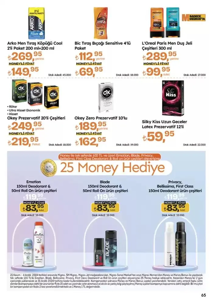 Katalog Şimdi fırsatlarımızla tasarruf edin 21 Kasım - 4 Aralık 2024 - aktüel Sayfa 65