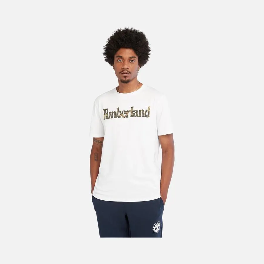 Timberland Sportswear Linear Camouflage Logo Short-Sleeve Erkek Tişört
