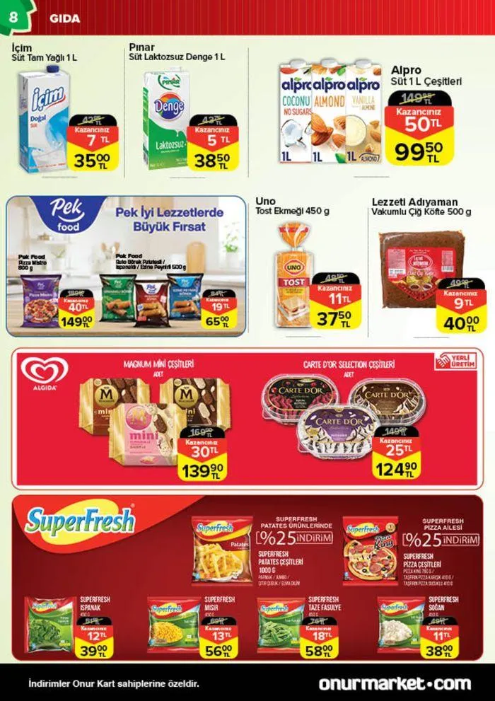 Katalog Onur Market Katalog 6 Haziran - 20 Haziran 2024 - aktüel Sayfa 8