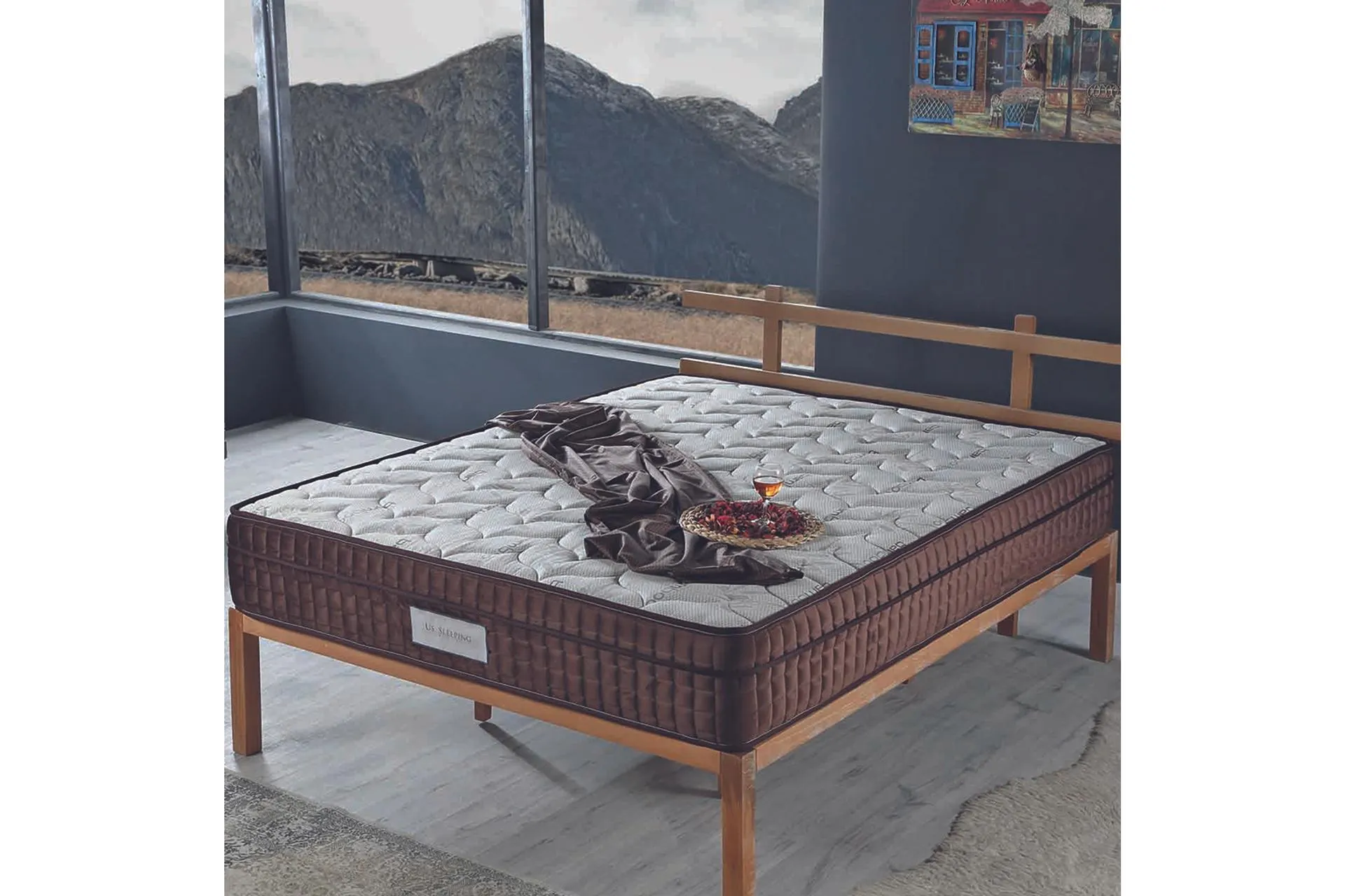 Ultra Super Bamboo Yaylı Tek Kişilik Yatak, 90X190