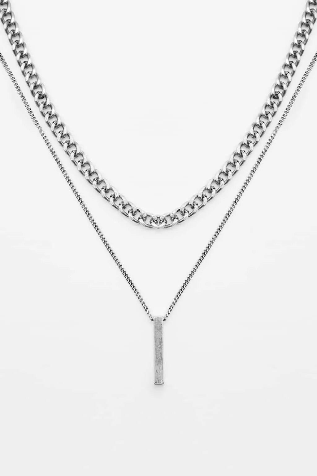 PACK OF 2 METALLIC NECKLACES