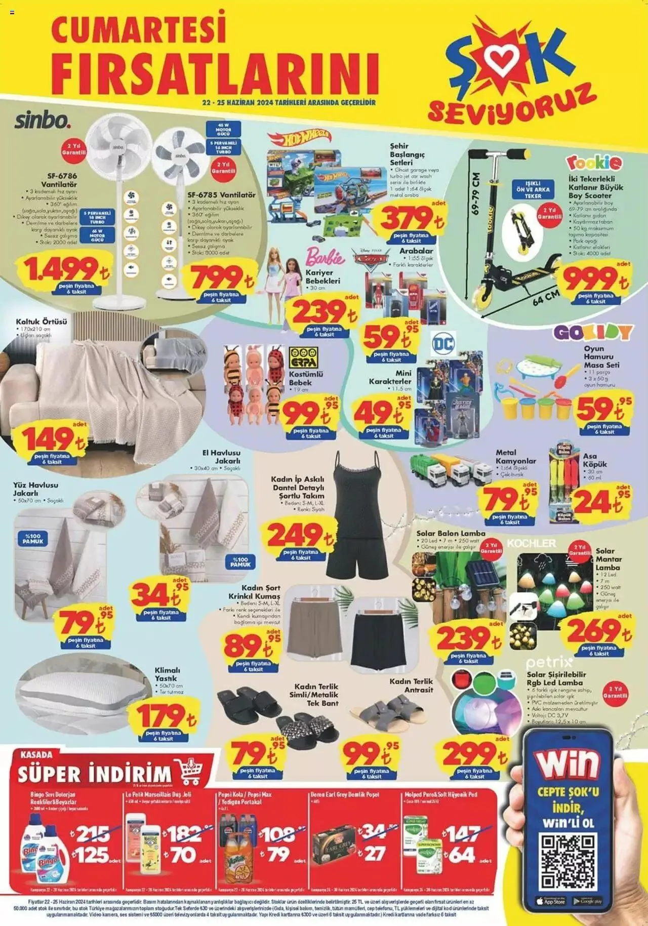 Katalog Şok Market Katalog 22 Haziran - 25 Haziran 2024 - aktüel Sayfa 1