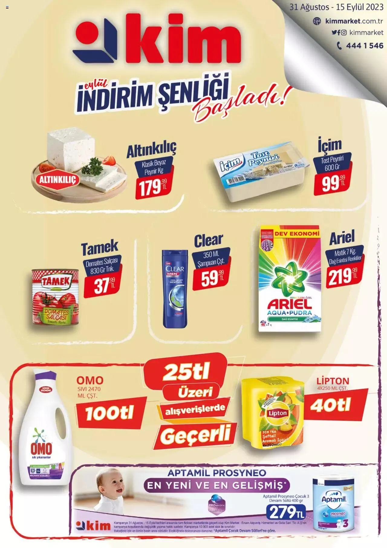Katalog Kim Market - Marmara 31 Ağustos - 15 Eylül 2023 - aktüel Sayfa 1