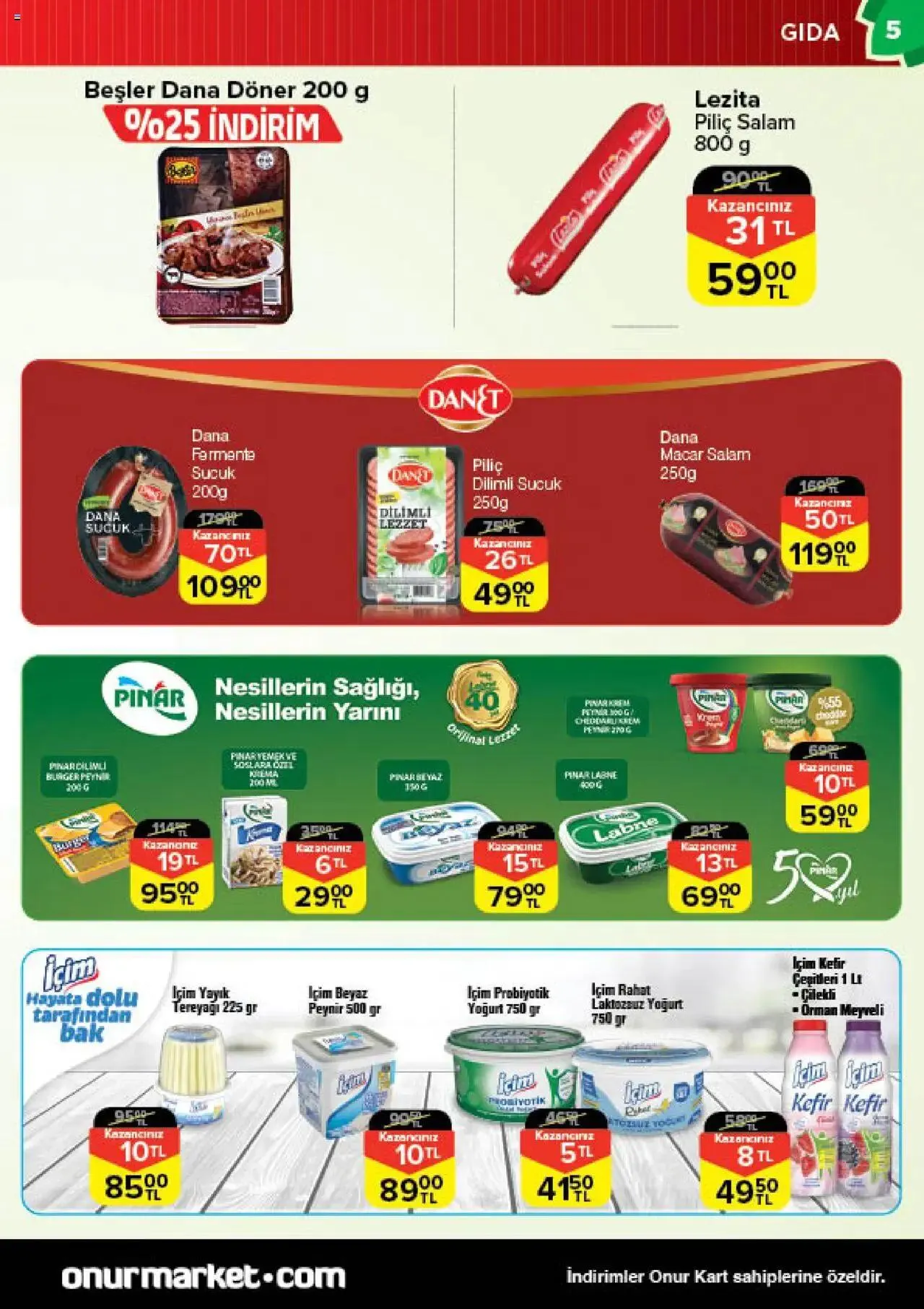 Katalog Onur Market Katalog Bursa 4 Temmuz - 17 Temmuz 2024 - aktüel Sayfa 5