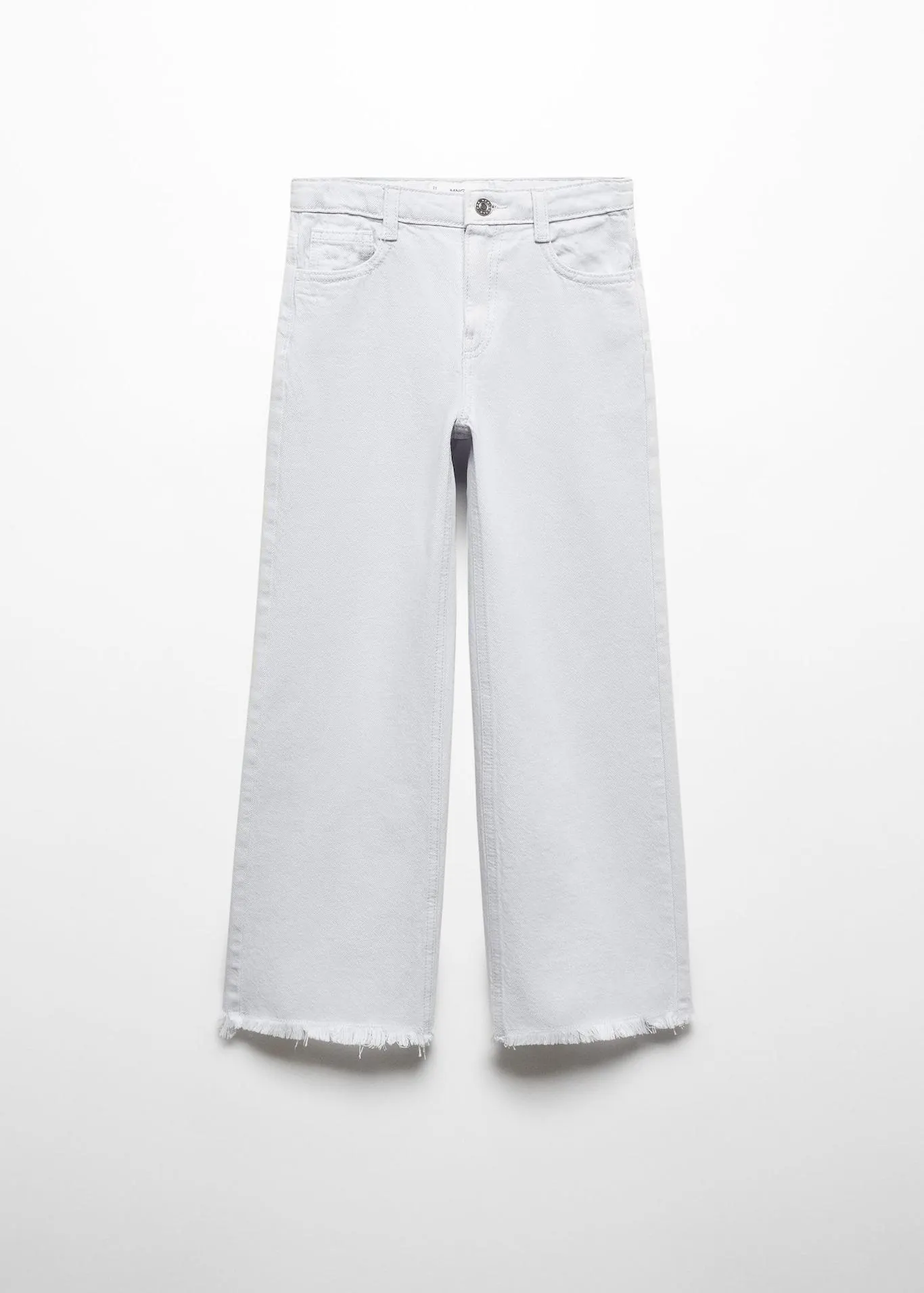 Yıpranmış paçalı wideleg jean