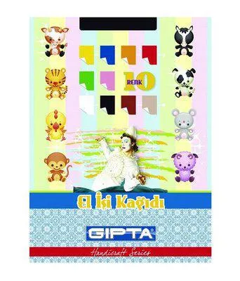 Gıpta Elişi Kağıdı A4 Karışık 10 Renk
