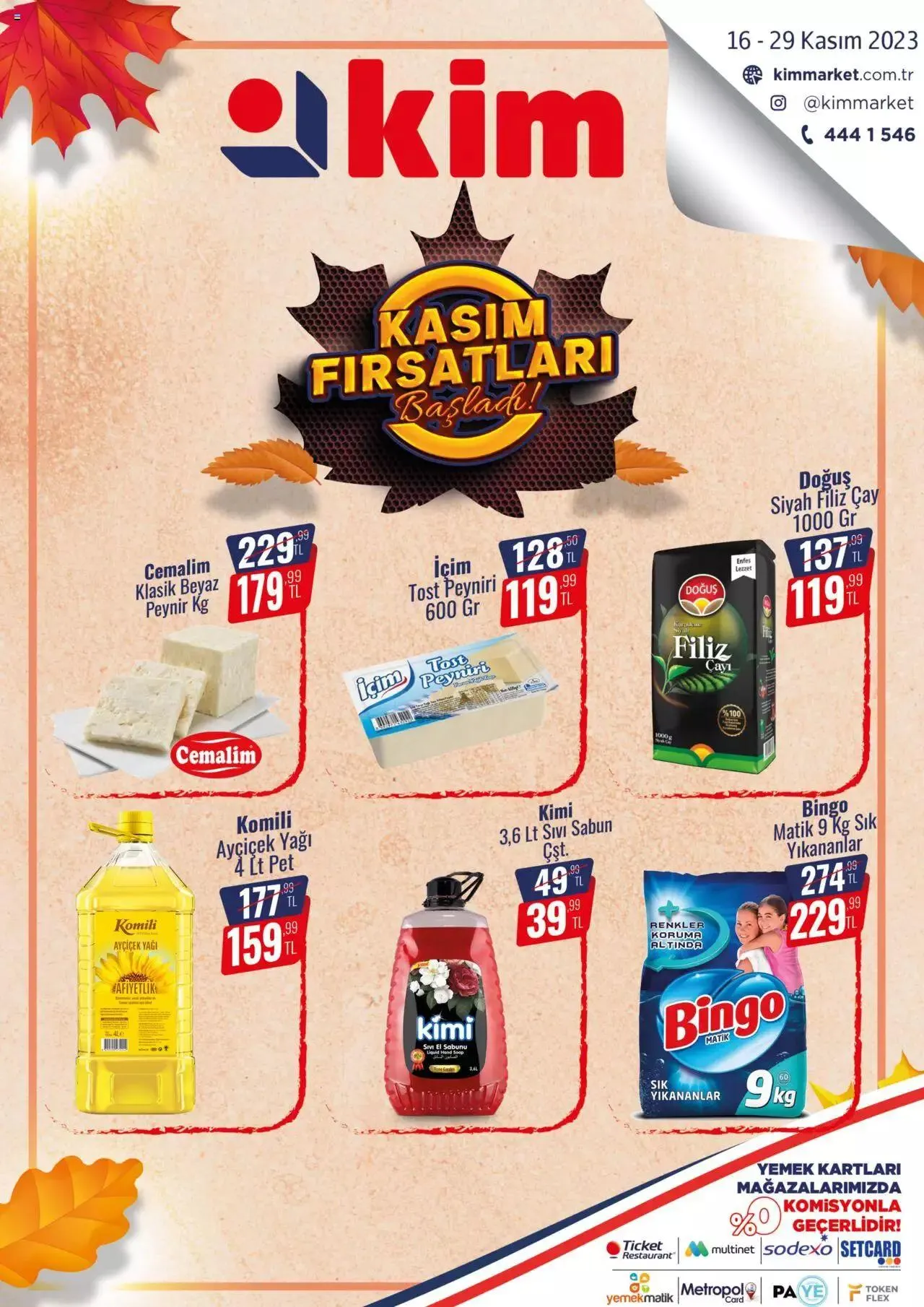 Katalog Kim Market - Marmara 16 Kasım - 29 Kasım 2023 - aktüel Sayfa 1