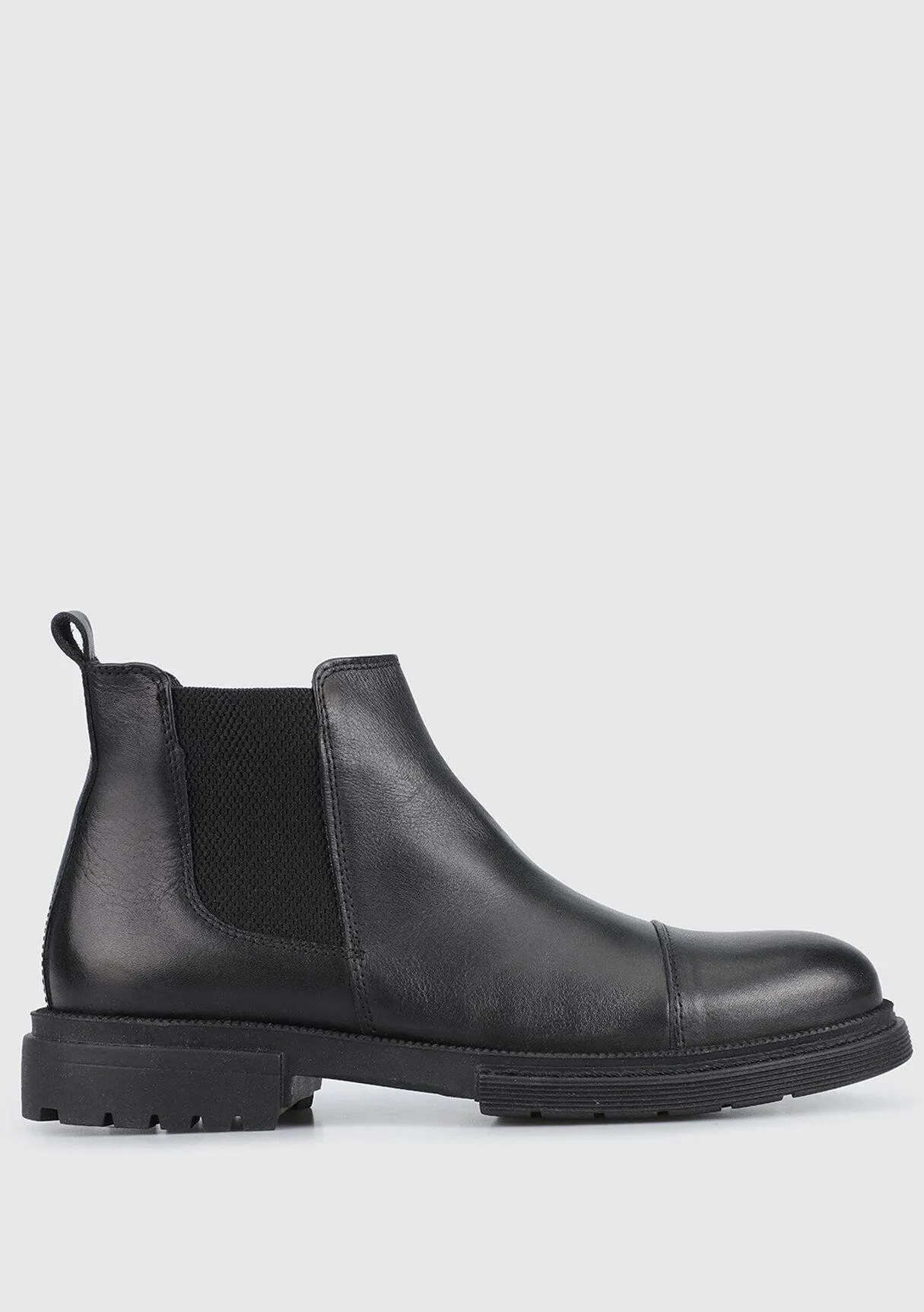 Provoq Siyah Deri Erkek Bot