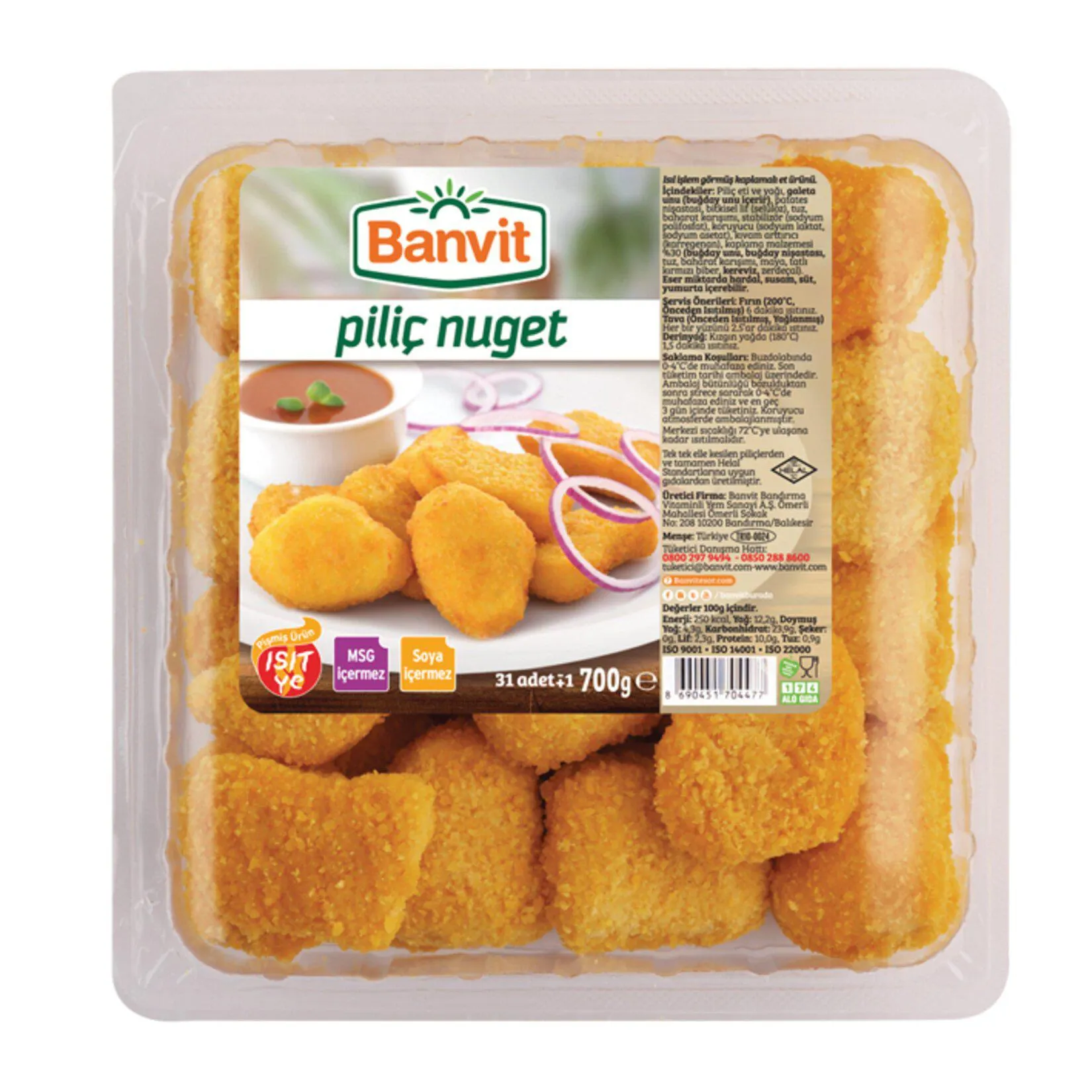 Banvit Piliç Nugget 700 G
