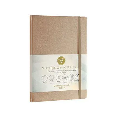 Victoria's Journals Venzi Sert Kapak Planlayıcı Defter 14x20 cm 100 gr Bakır 96 Yaprak