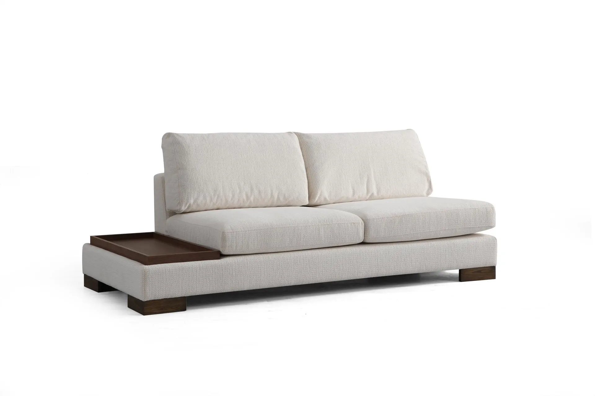 TULİP KÖŞE KOLTUK ŞÖNİL BEYAZ, SAĞ KÖŞE (HU3-1239)