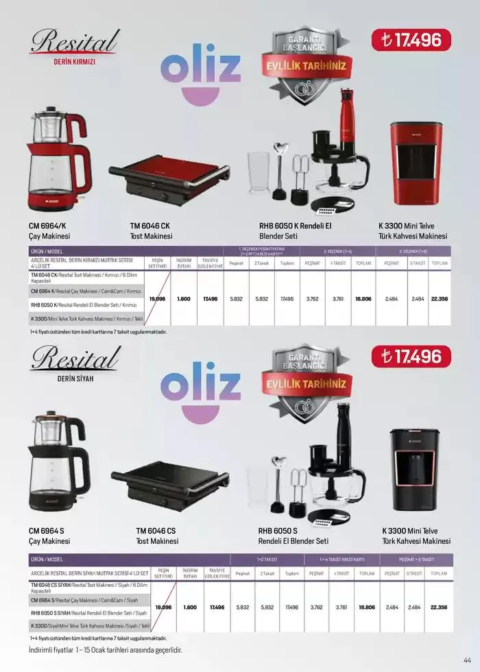 Katalog Arçelik Genel Kataloğu 7 Ocak - 15 Ocak 2025 - aktüel Sayfa 41