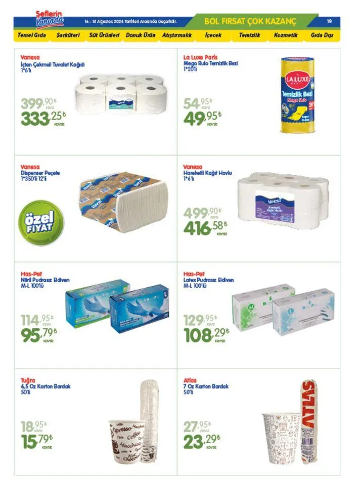 Katalog Bizim Toptan katalog 20 Ağustos - 3 Eylül 2024 - aktüel Sayfa 19