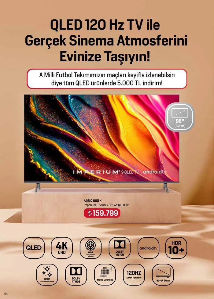 Katalog Arçelik Genel Kataloğu 1 Haziran - 15 Haziran 2024 - aktüel Sayfa 94
