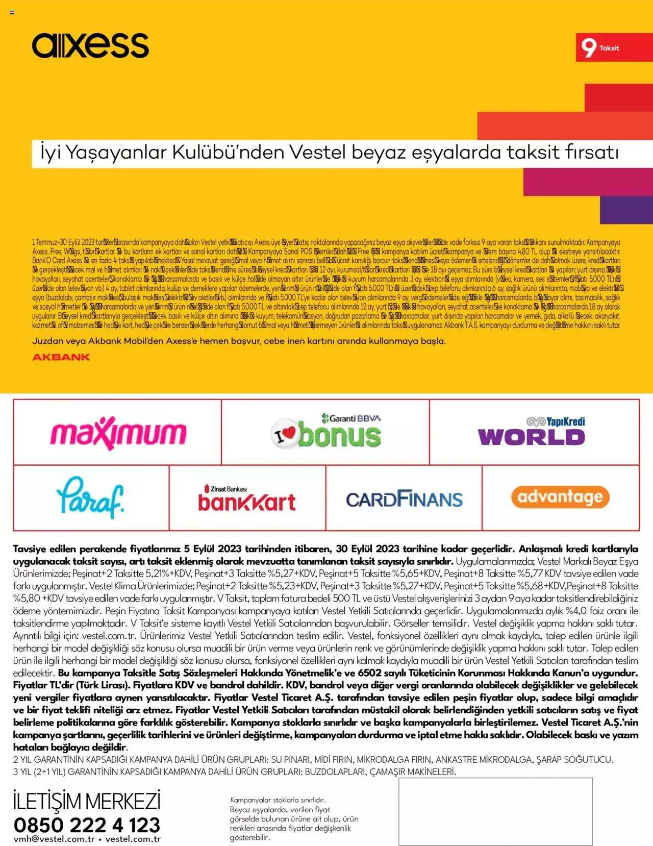 Katalog Vestel - Beyaz Eşya 5 Eylül - 30 Eylül 2023 - aktüel Sayfa 26