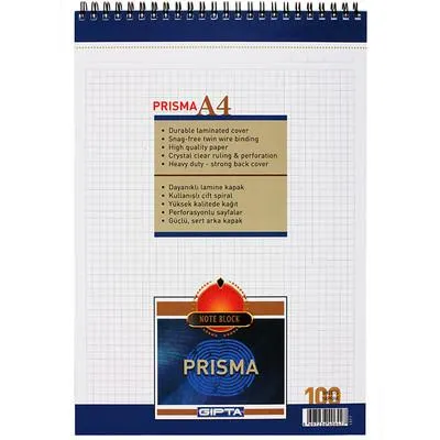 Gıpta Prisma Blok Spiralli A4 100 Yaprak