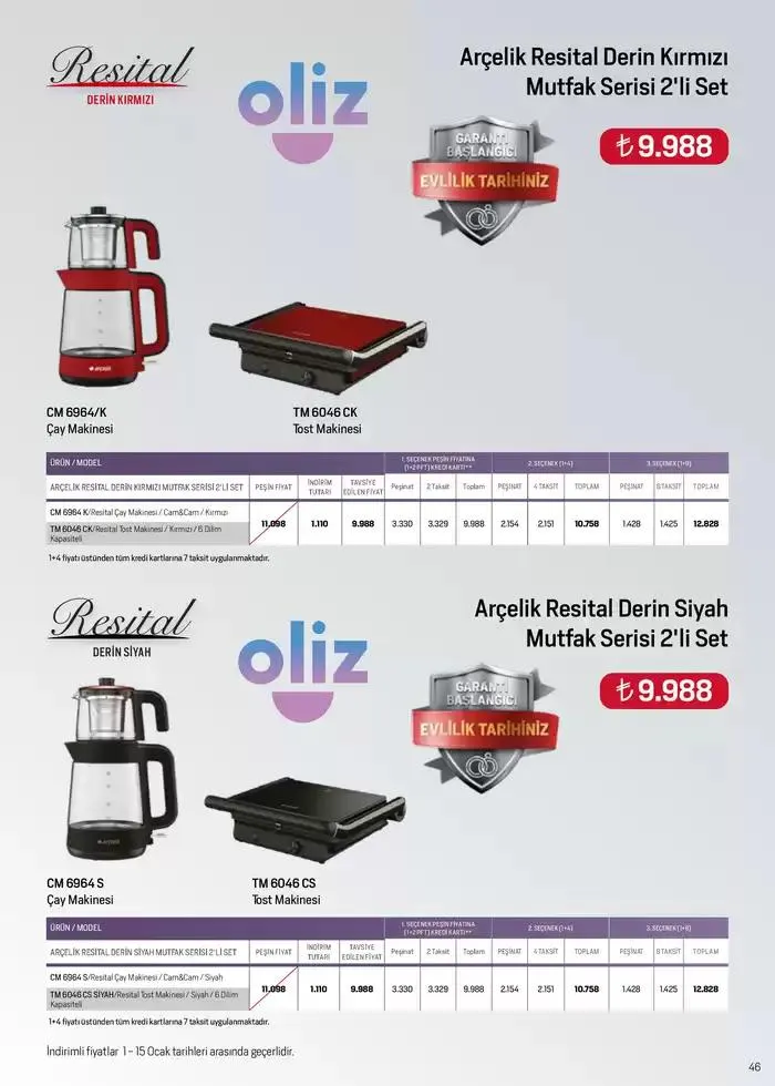 Katalog Arçelik Genel Kataloğu 7 Ocak - 15 Ocak 2025 - aktüel Sayfa 43