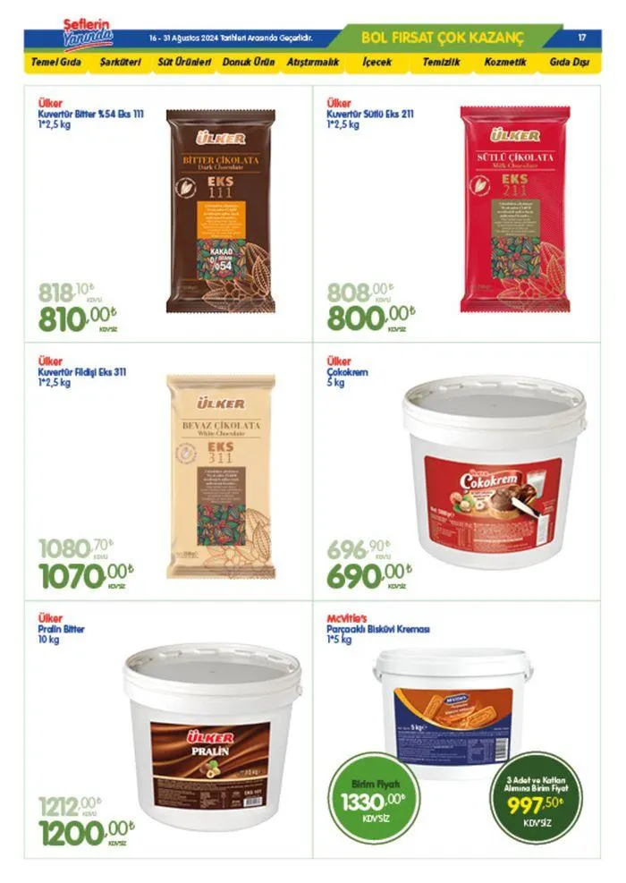 Katalog Bizim Toptan katalog 20 Ağustos - 3 Eylül 2024 - aktüel Sayfa 17