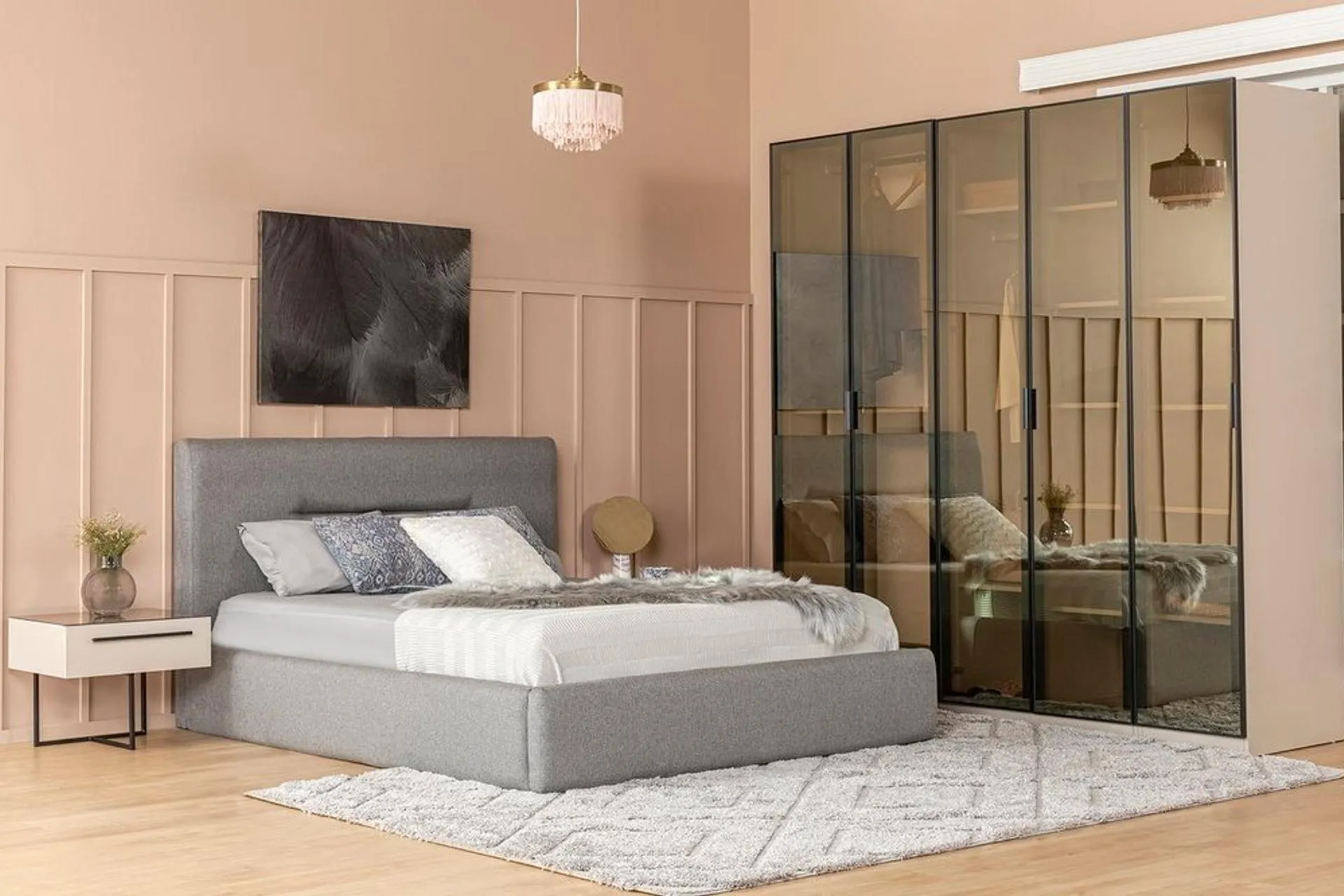 PANDORA YATAK ODASI TAKIMI, KUMTAŞI, 5 KAPAKLI (YL8-1048)