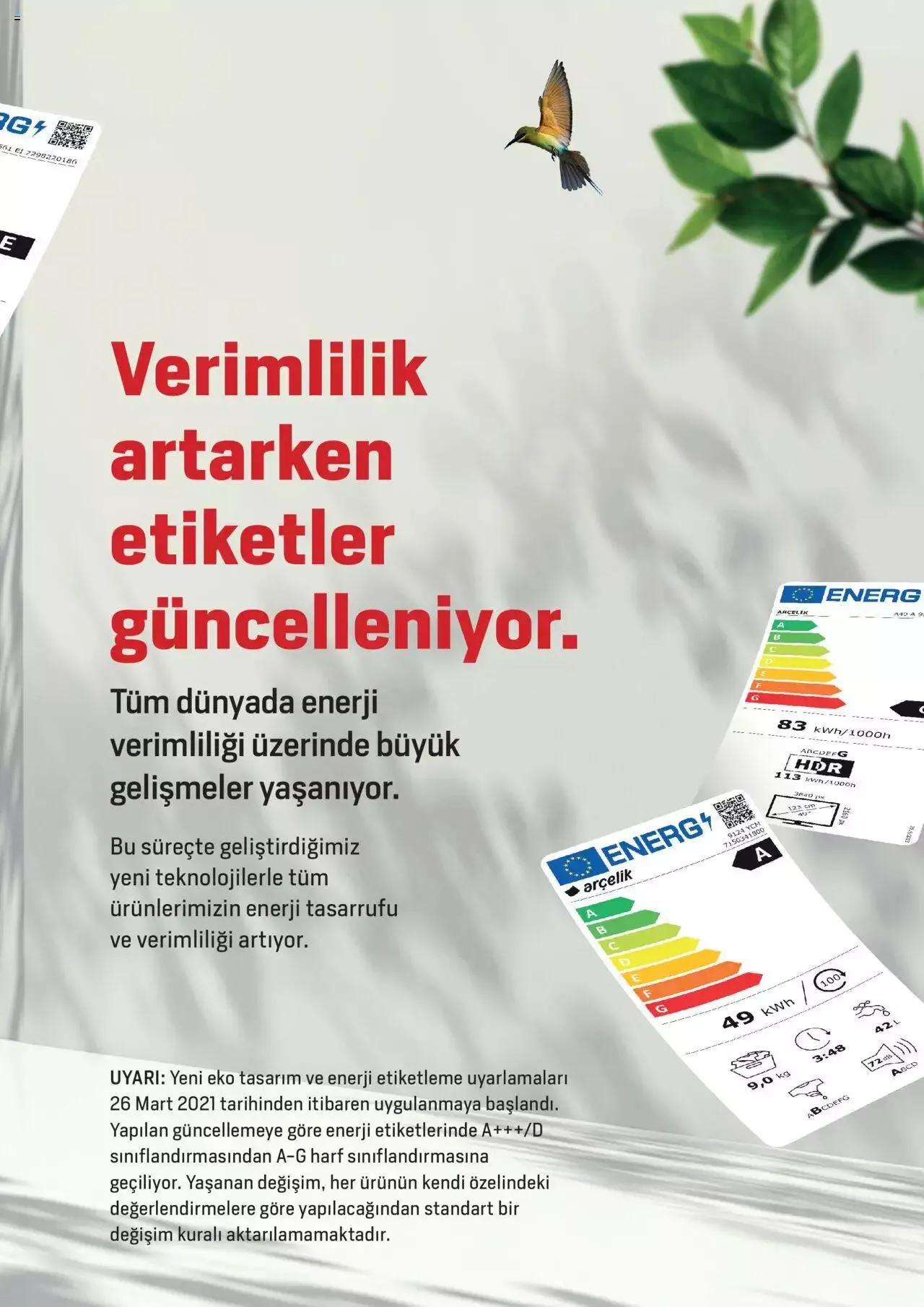 Katalog Arçelik - Enerji Sınıflandırmaları 19 Şubat - 31 Aralık 2024 - aktüel Sayfa 3