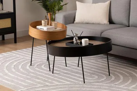 İLO ORTA SEHPA SETİ, RATTAN, MEŞE (BA3-1262)