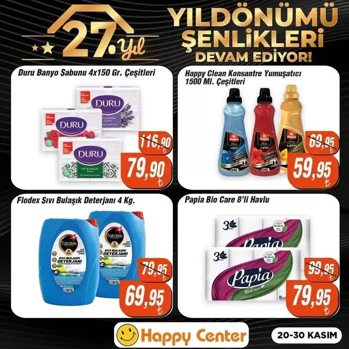 Katalog Happy Center katalog 25 Kasım - 9 Aralık 2024 - aktüel Sayfa 1
