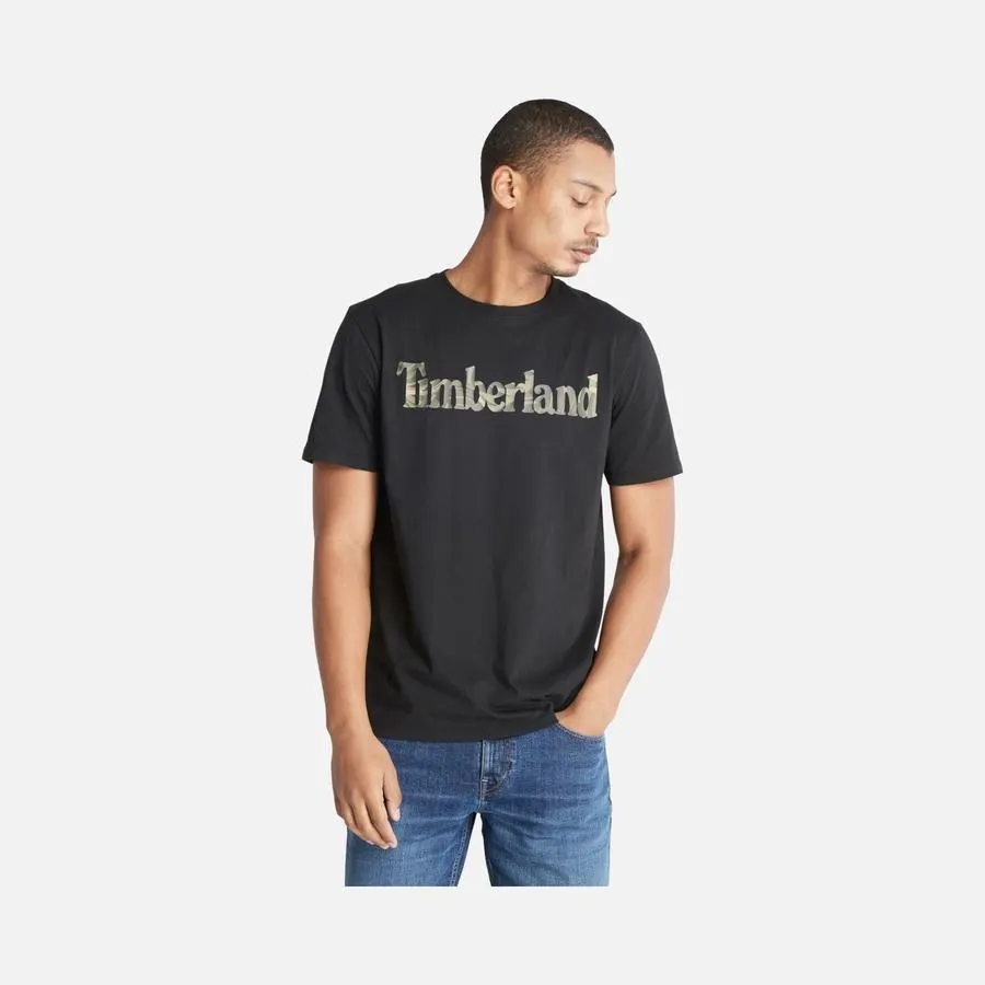 Timberland Sportswear Linear Camouflage Logo Short-Sleeve Erkek Tişört