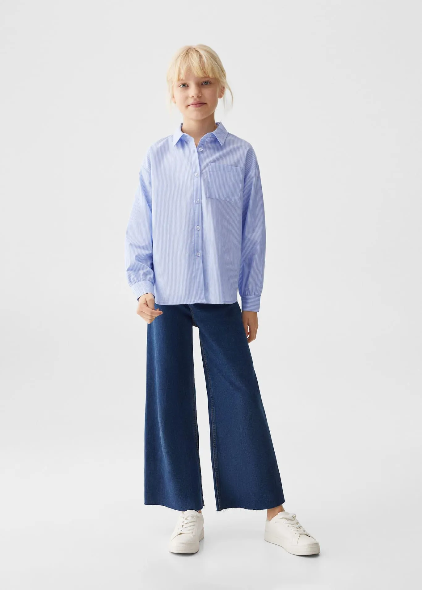 Çizgili geniş gömlek