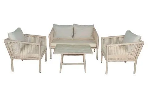 Vavrattan Berlin 2+1+1 Sehpalı Bahçe Balkon Takımı, Kum Beji