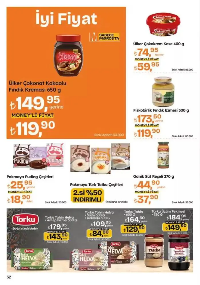 Katalog Migros katalog 9 Ocak - 22 Ocak 2025 - aktüel Sayfa 32