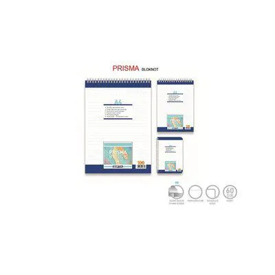 Gıpta Prisma Spiralli Karton Kapak Blok A4 100 Yaprak Çizgili