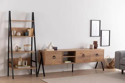 Avmpark Yanke Tv Ünitesi, Kitaplıklı, Atlantik Çam, 180 Cm