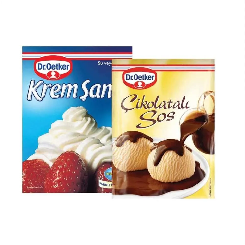 Dr.Oetker Krem Şanti Çikolata Sos Hediyeli 2x75 g