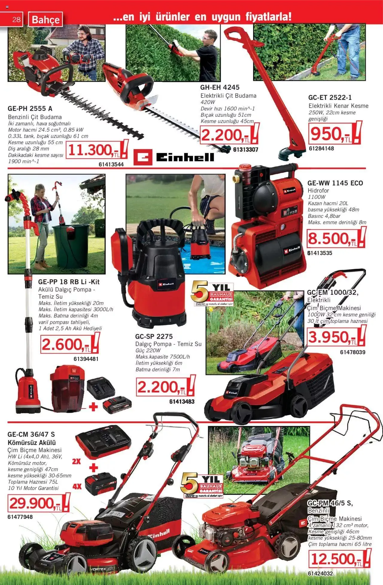 Katalog Bauhaus Katalog 29 Nisan - 31 Aralık 2024 - aktüel Sayfa 28