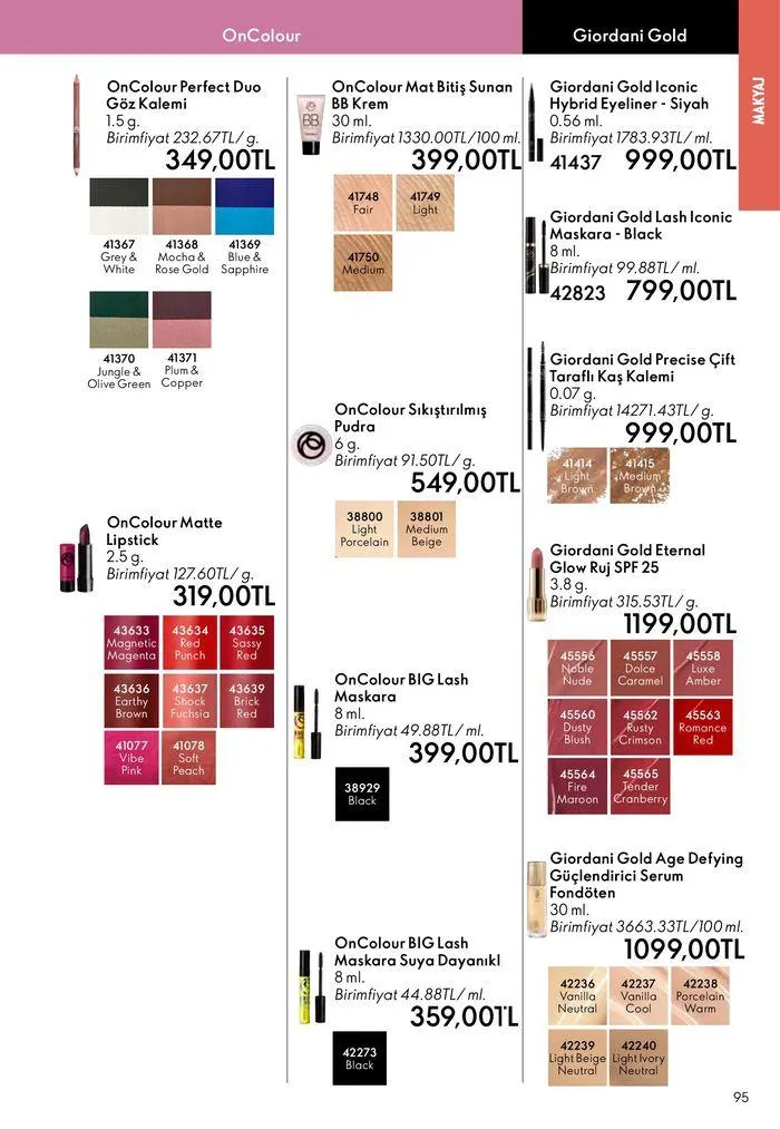 Katalog Oriflame katalog 1 Ağustos - 15 Ağustos 2024 - aktüel Sayfa 95