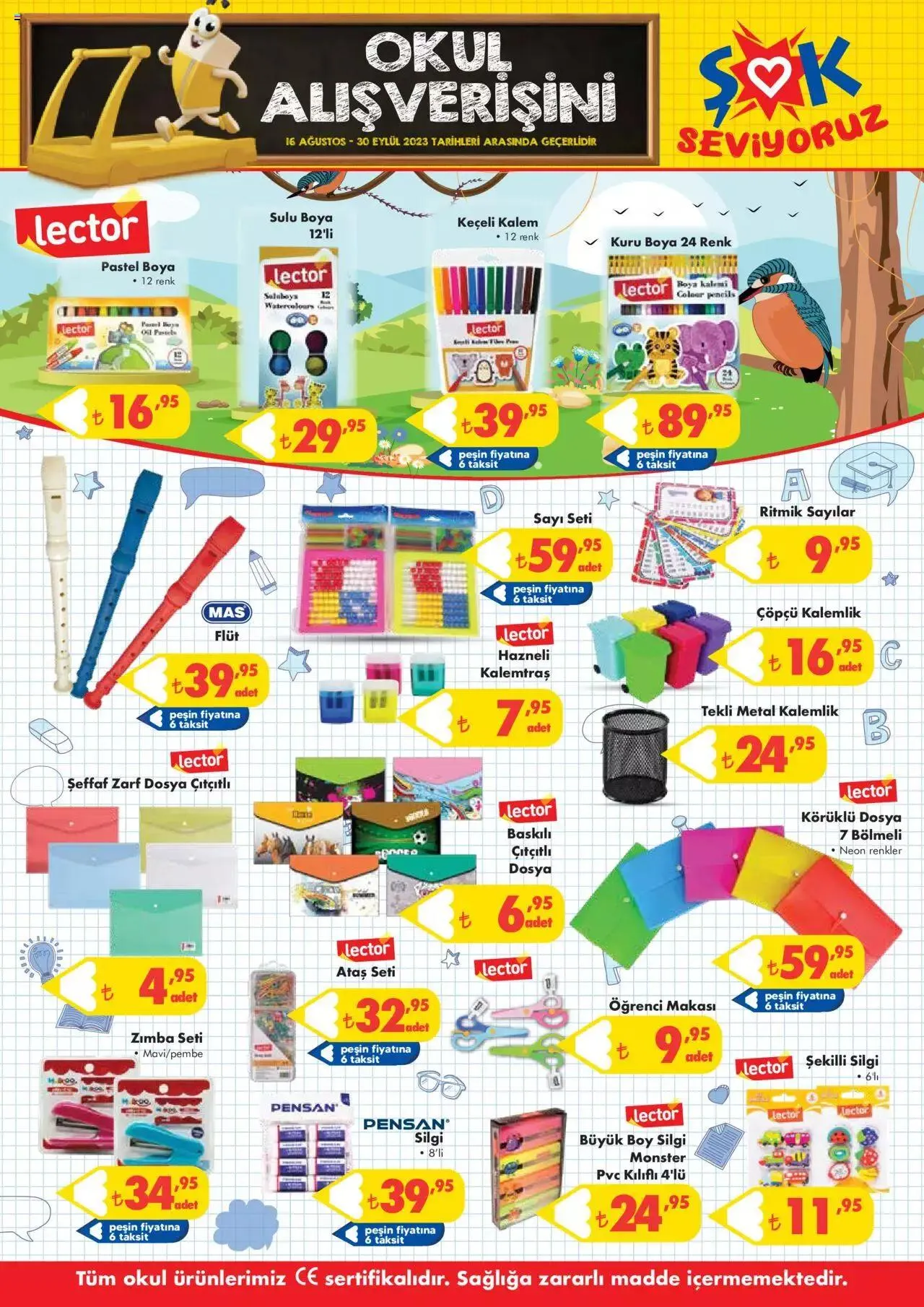 Katalog Şok Market Katalog - okul alışverişi 16 Ağustos - 30 Eylül 2023 - aktüel Sayfa 6