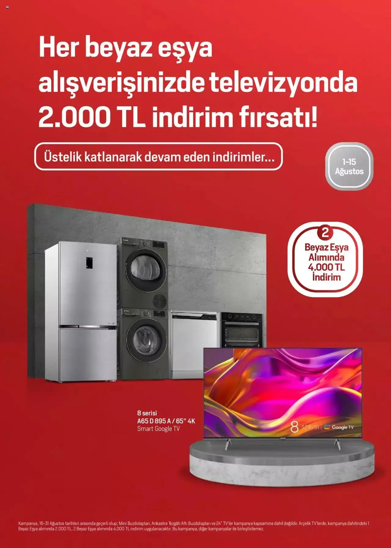 Katalog Arçelik Katalog 16 Ağustos - 31 Ağustos 2023 - aktüel Sayfa 89