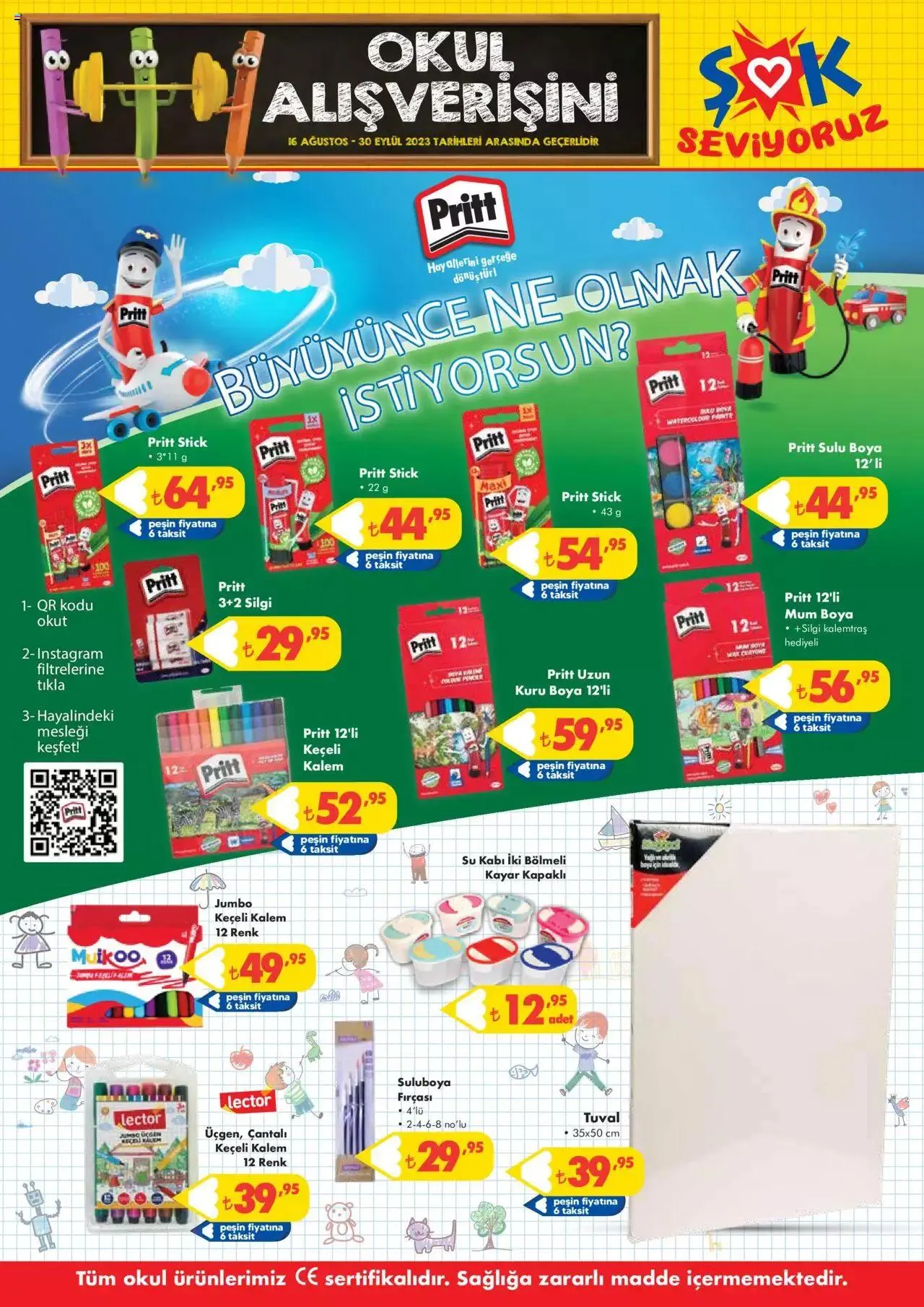 Katalog Şok Market Katalog - okul alışverişi 16 Ağustos - 30 Eylül 2023 - aktüel Sayfa 4